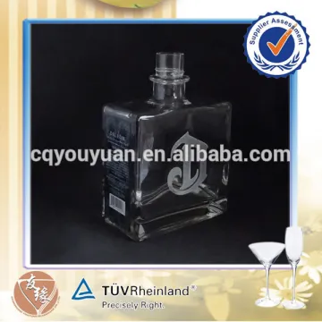 Customised fancy vodka packaging glass bottles 75cl