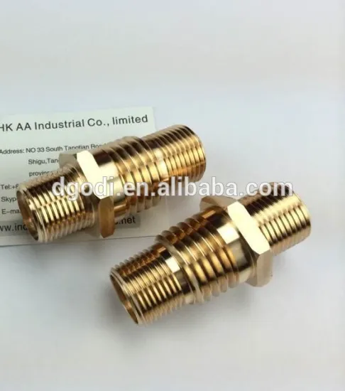 CNC manufacture adjustable bulkhead fittings hydraulic connectors