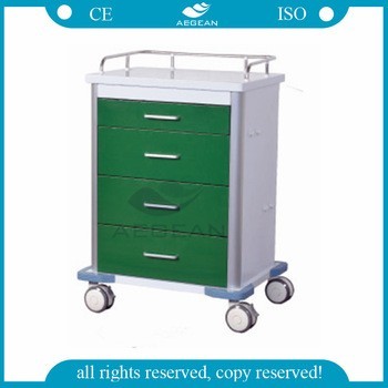 AG-GS003 with low price metal material medical dressing trolley price