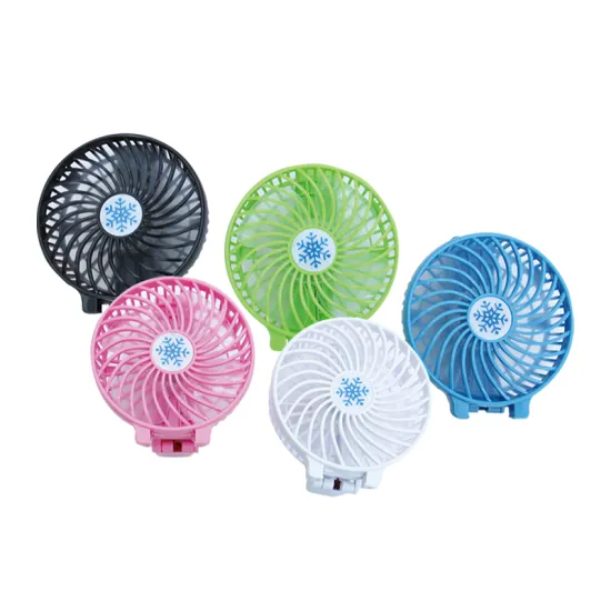 Rechargeable Portable Mini USB Fan with 800mAh Battery - Folding Handheld Table Fan