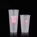 Fruit Milk PP Plastic Injection Boba Cups lids