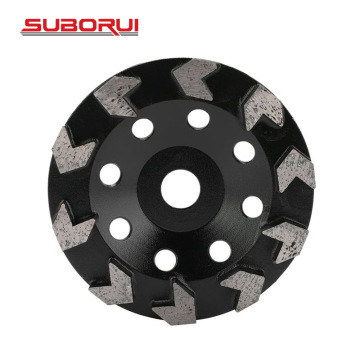 Arrow Segment Grinding Wheel for Concrete - BORUI Diamond Cup Grinding Wheel