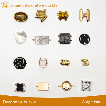 Luxury Minimalist Shoe Buckles with Creative Texture