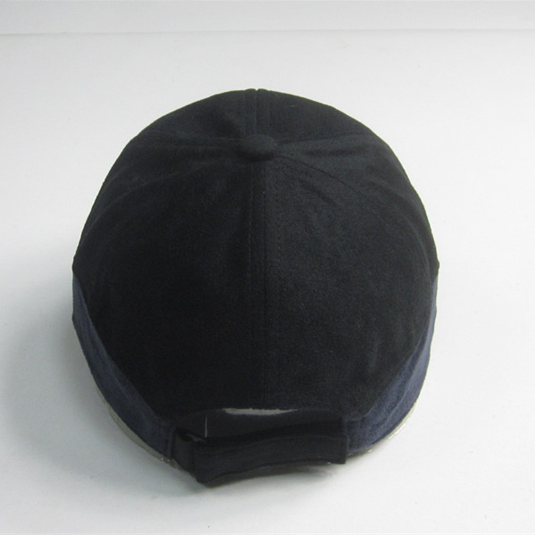 Suede Fabric Peak Embroidery Sport Cap