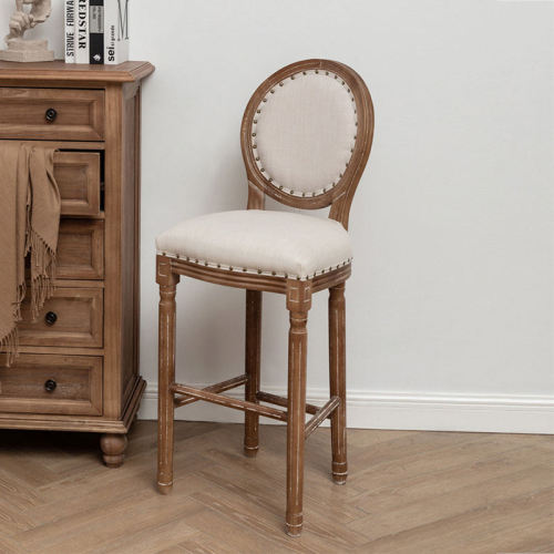 Commercial-Grade Wood Bar Chair