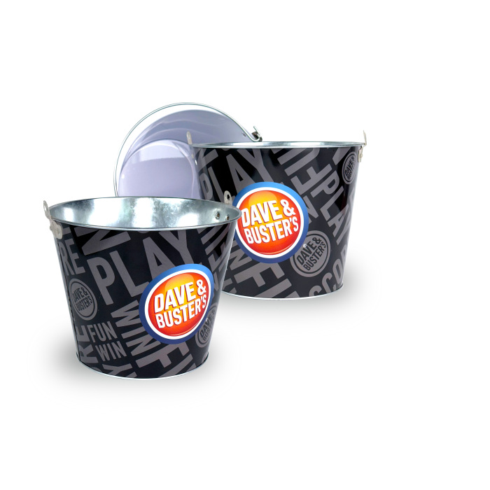 DADI 5L Galvanized Oval Ice Bucket with Handle