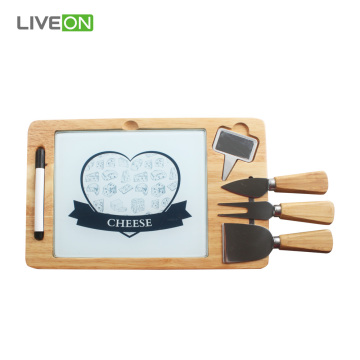 Rubber Board Cheese Knife Set