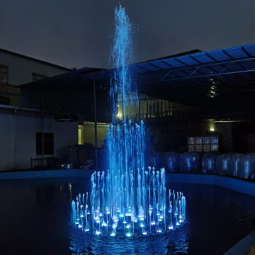 Fonte de dança ao ar livre com luzes LED
