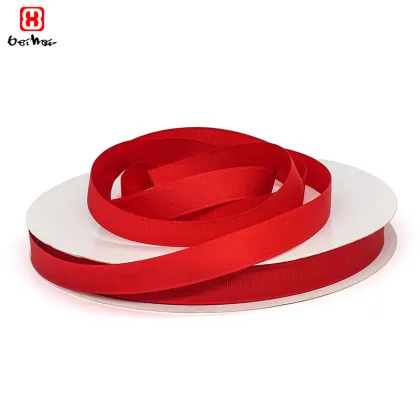 Wholesale 100% Polyester Solid Color Grosgrain Ribbon - Custom Print Gift Ribbon with Logo