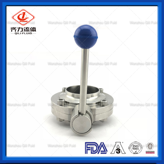 Sanitary Stainless Steel Butterfly Valve 32