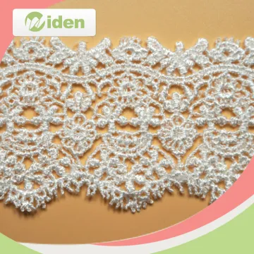Polyester Chemical 4.8 CM Guipure Cording Embroidery French Lace