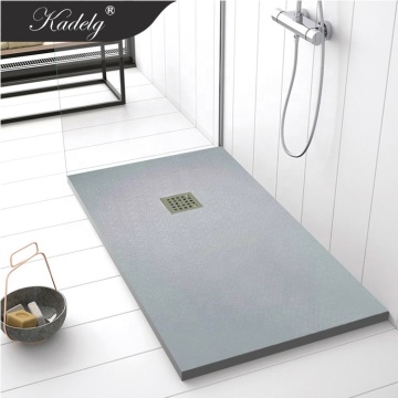 Modern Grey Rectangle Anti-Slip Shower Tray Basin
