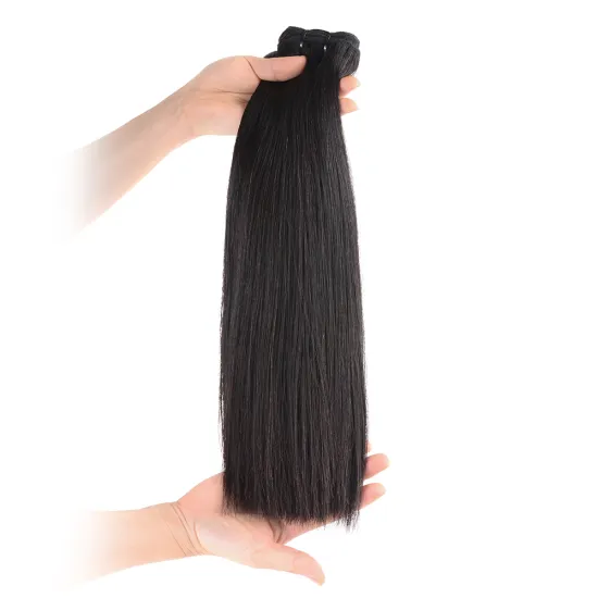 Cheap 100 Percent Machine Weft Malaysian Double Drawn Straight Human Cuticle Aligned Raw Hair