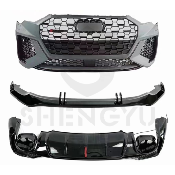 Body Kit for Audi 19-22 Q3 to RSQ3 - Front Bumper, Grille, Lip, Rear Diffuser with Light