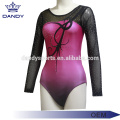 Pink Ombre Muzîka Gymnastics Pêşbaziya Leotards