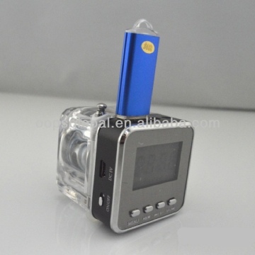Crystal bluetooth square shape speaker
