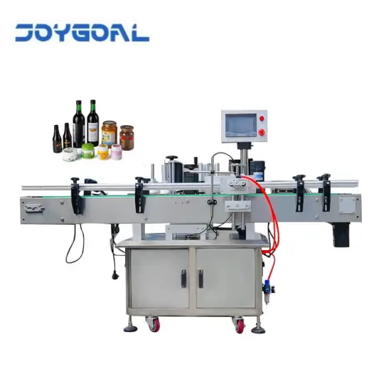 Automatic Round Bottle Beer Cans Sticker Labeling Machine with Printer