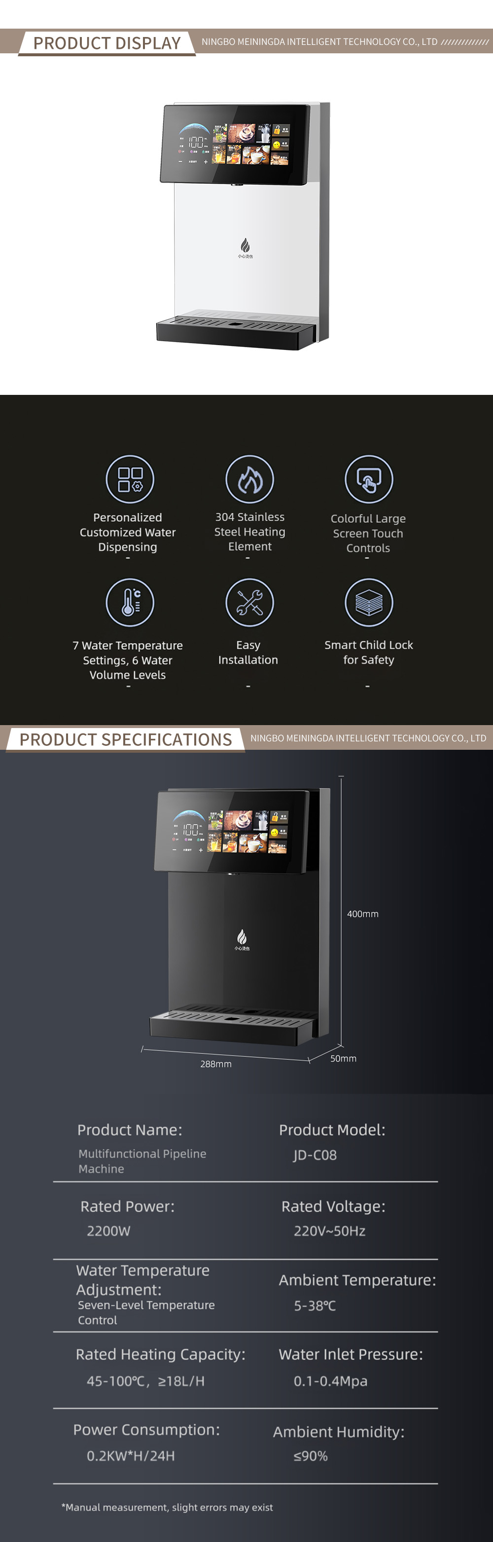 Wall-mounted air conditioning unit 6-1-2-X