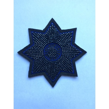 crystal handmade flower beaded star embroidery patches