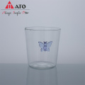 Borosilikatglas Hand geblasen isolierter Glas Tee Tasse