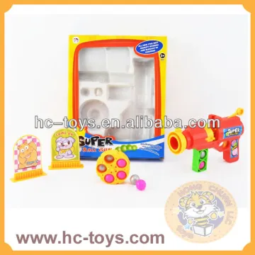 Plastic gun,Ping Pong ball toy gun,plastic ball shooting gun