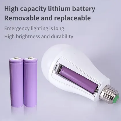 Hot Selling E27B22 Charging Light Bulb Aluminum Battery Camping Booth Light