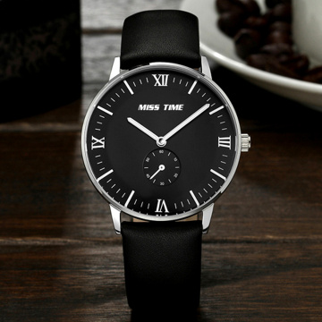 Sapphire Glass Genuine Leather Quartz Watch For Men
