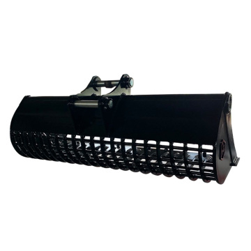 Custom Rock Bucket Attachment for Compact Tractor and Skid Steer