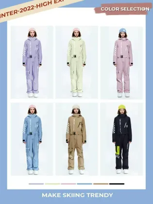 One-piece ski suit women's suit windproof