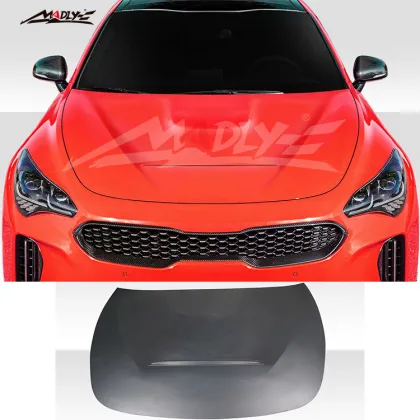 Madly Fiber Glass Stinger Hood for Kia Stinger GTS Look Hood for Kia Stinger Bonnet 2018-2023 Year