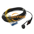 Cavo di toppa in fibra IP MPO-LC UPC 8F G657A2 LSZH 30M