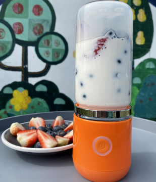 Portable Mini Electric Juicer Blender for On-the-Go Fruit Mixing