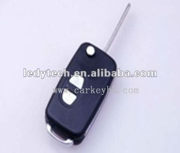 Top quality Mitsubishi Lancer 2 buttons flip remote key casing key blank key shell