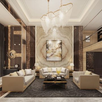 MOYI White and Cream Modern Design Big Size Sofa Set for Living Room: Soft, Comfortable, and Elegant Furniture
