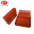 Aangepaste afgedrukte papieren kartonnen oranje magnetische geschenkdoos