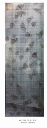 Decorative Laminated Glass , Lamination With Fabric And Plant For Room Dividers/ Shower Parttion / Sliding Doors