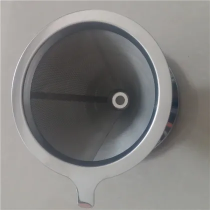 Stainless Steel Gold Washable Reusable Pour Over Coffee Dripper Filter