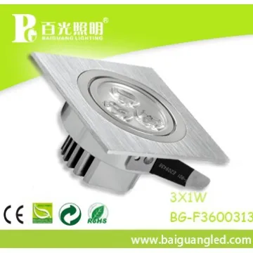 90-100 lm/w 3w ceiling light,led cob downlight