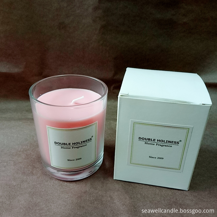 Natural Soy Pink Candle Relax