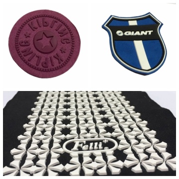 Silicone logo moulding machine onto clothes