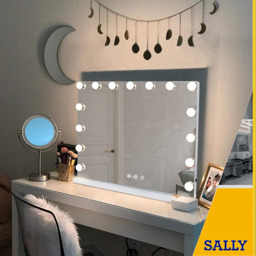 Miroir de table LED à intensité variable pour maquillage SALLY Hollywood