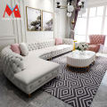 Kombinasi Mewah Cahaya Modern Sofa melengkung gesper