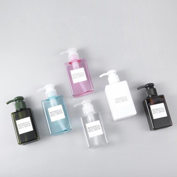 High Quality Square Plastic Shampoo Bottles with Pumps - In Stock (100ml, 150ml, 280ml)