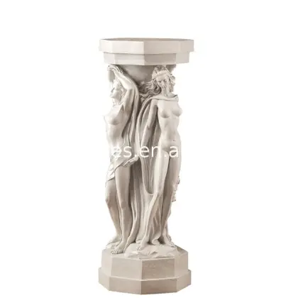 Hot Sale white marble little angel flowerpot