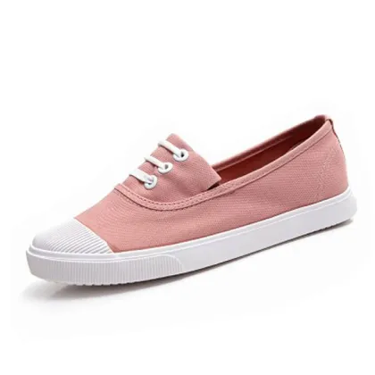 Casual lady's shoes flat shoes Korean single and comfortable shoes canvas