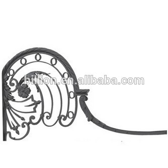 2015 new design wrought iron gate crests