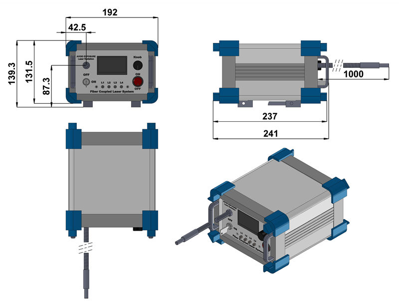 fiber coupled led