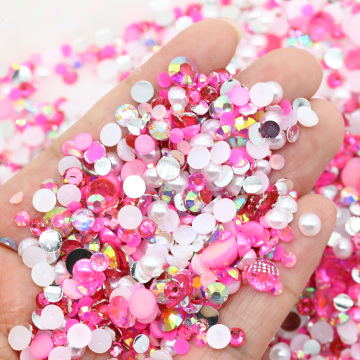 Customizable WHATSTONE Bling Crystal Beads: Personalize Your Tumbler with Color Mix Pearl Rhinestones