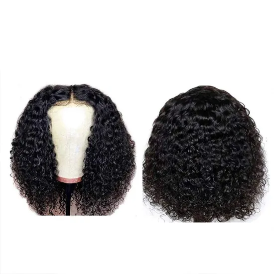 Top Selling Virgin Hair Afro 13X6 Transparent Hd Lace Frontal Wig Curly  With Baby Hair Bodywave Bob Lace Front Wig 150% Density
