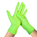 Industriële groene oranje nitrilhandschoenen